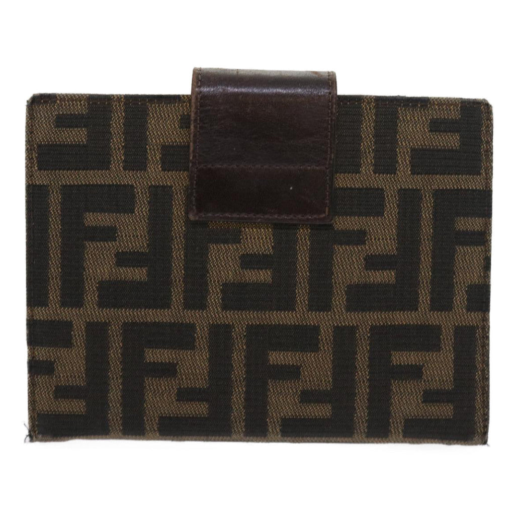 FENDI Zucca Canvas Day Planner Cover Black Brown 2289 31099 00956779