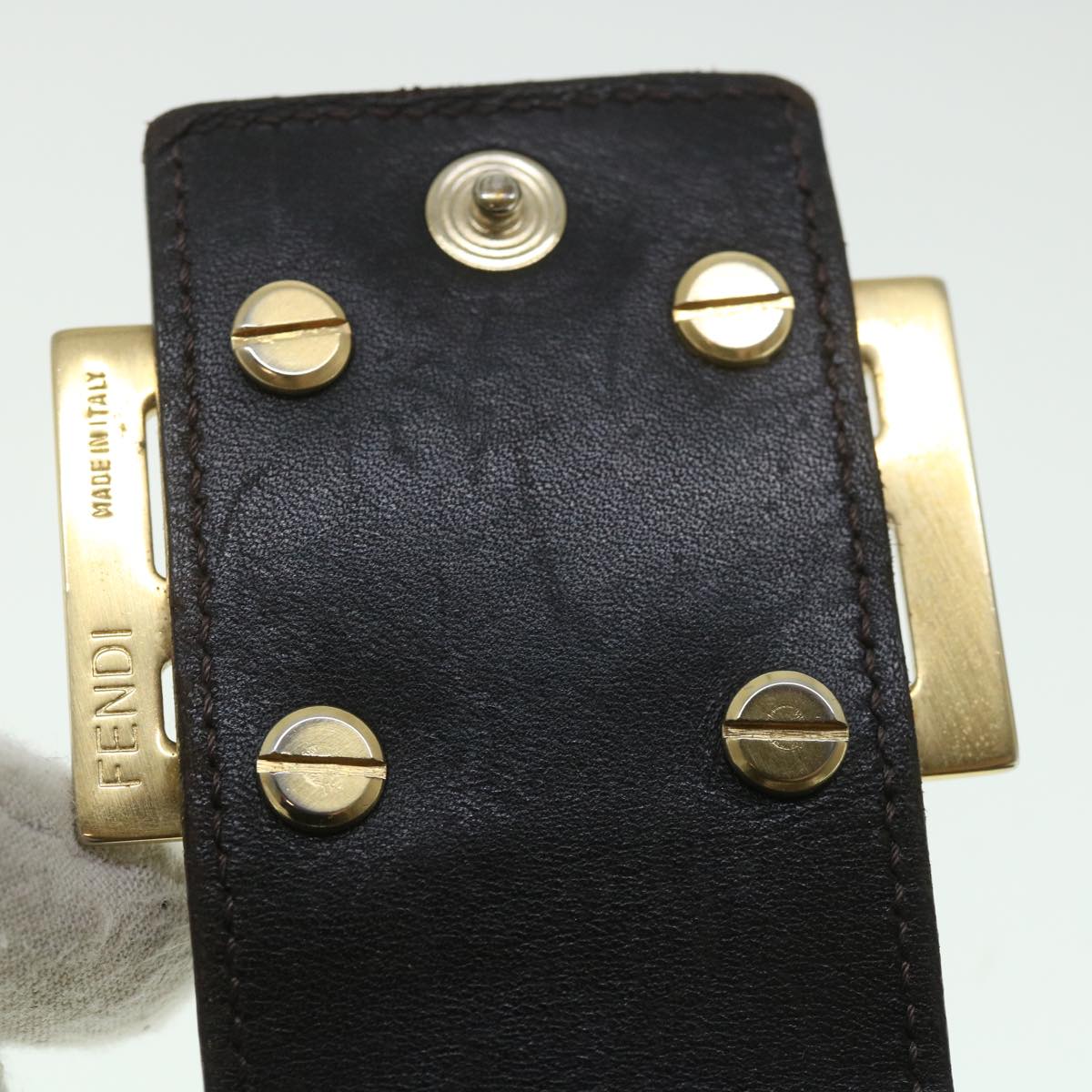 FENDI Zucca Canvas Wallet Black Brown56791