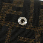 FENDI Zucca Canvas Wallet Black Brown56791