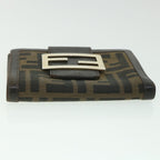 FENDI Zucca Canvas Wallet Black Brown56791
