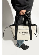 Balenciaga Women s Biarritz Medium Tote Bag Beige Black