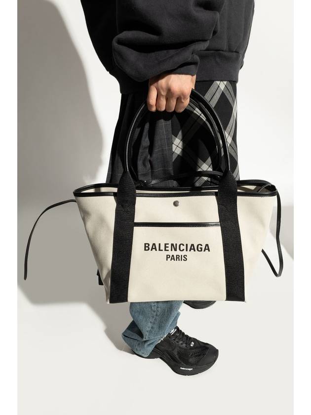 Balenciaga Women s Biarritz Medium Tote Bag Beige Black