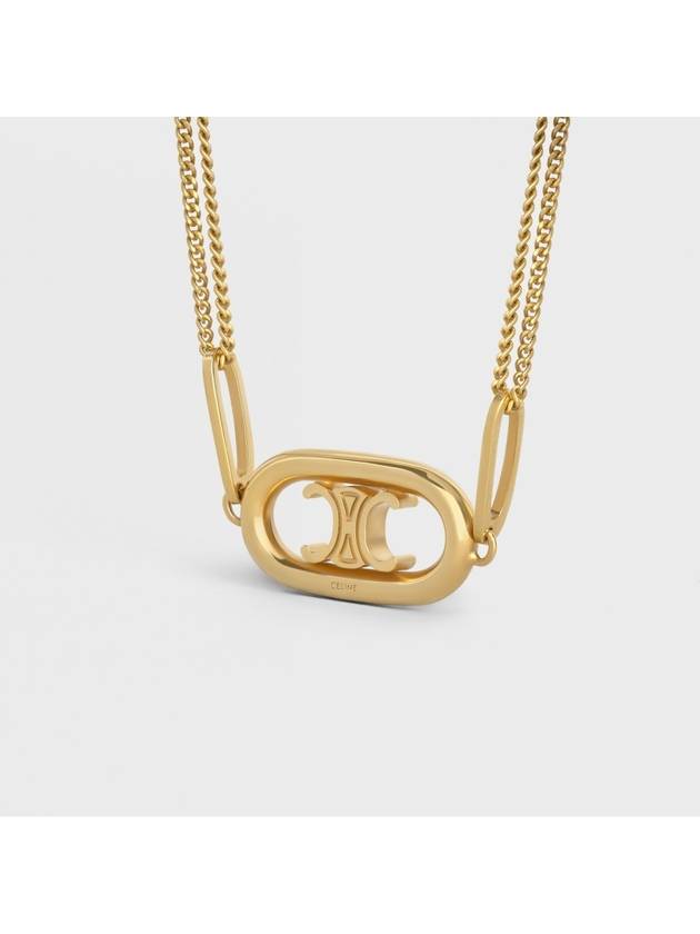 CELINE Maillon Triomphe Necklace Gold Brass