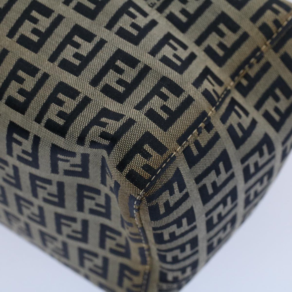 FENDI Zucchino Canvas Hand Bag Navy56963