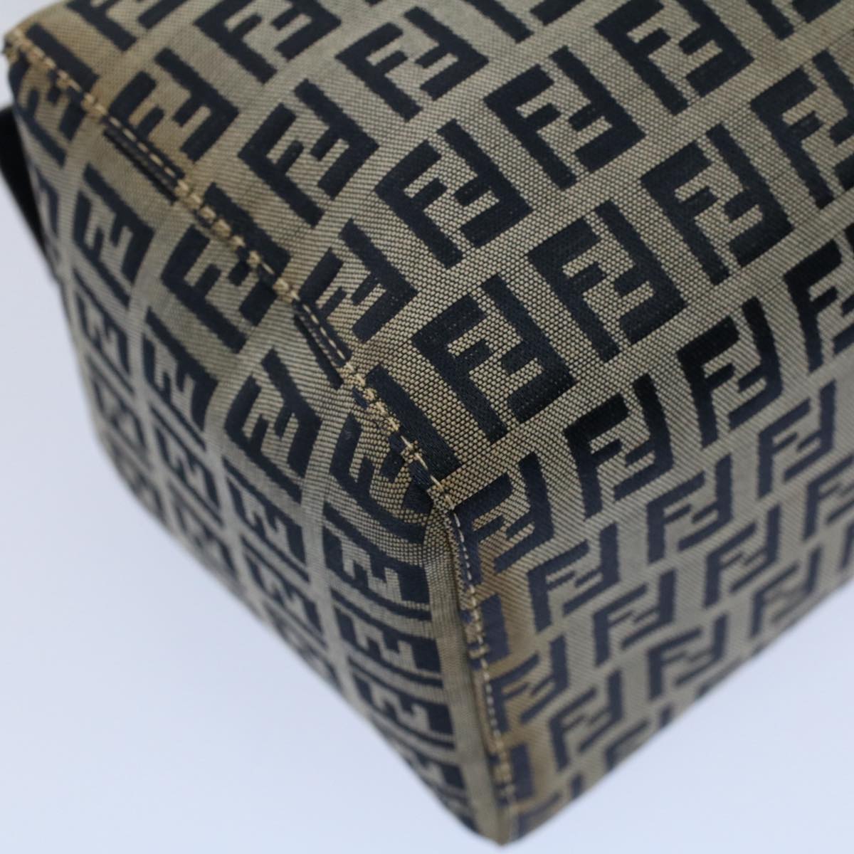 FENDI Zucchino Canvas Hand Bag Navy56963