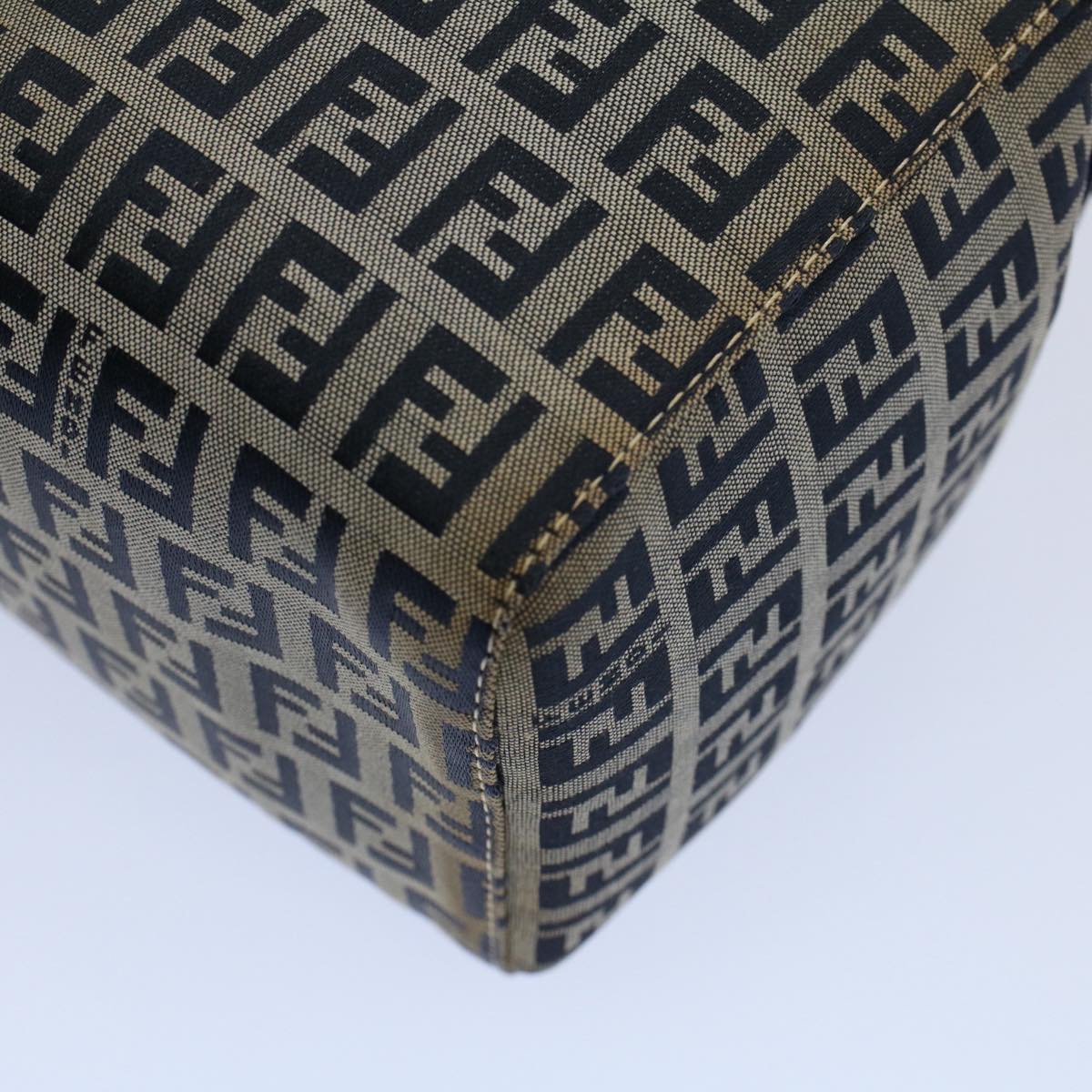 FENDI Zucchino Canvas Hand Bag Navy56963