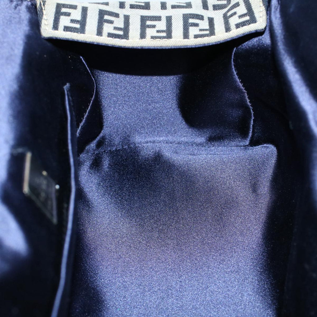 FENDI Zucchino Canvas Hand Bag Navy56963