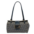 FENDI Zucchino Canvas Hand Bag Navy56963