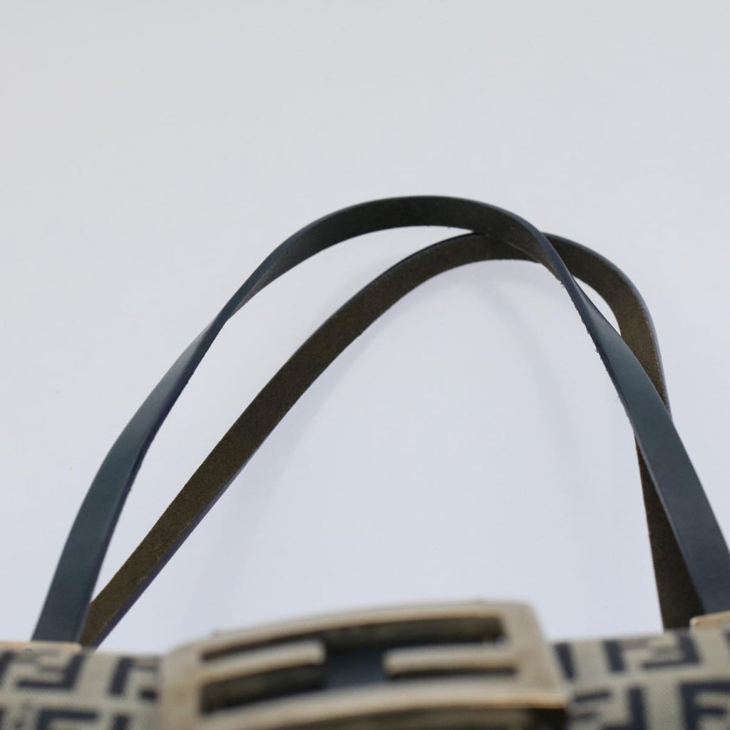 FENDI Zucchino Canvas Hand Bag Navy56963