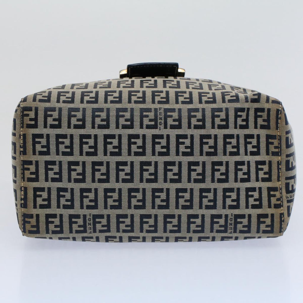 FENDI Zucchino Canvas Hand Bag Navy56963