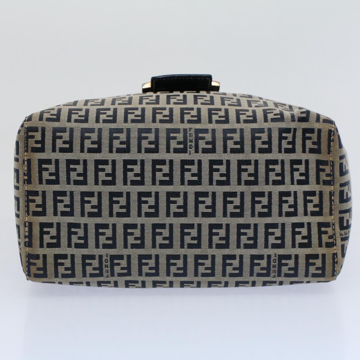 FENDI Zucchino Canvas Hand Bag Navy56963