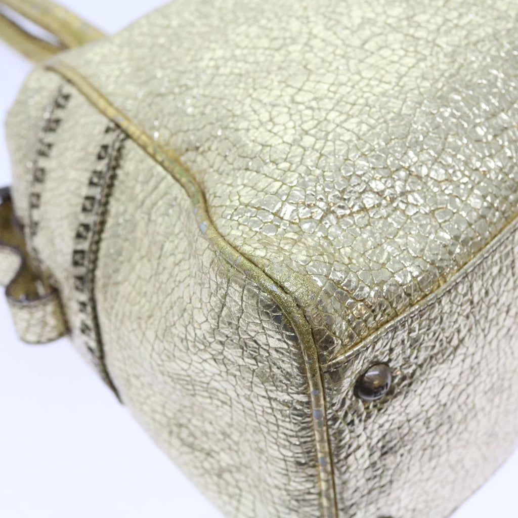 FENDI Tote Bag Leather Gold57038