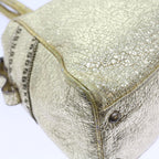 FENDI Tote Bag Leather Gold57038