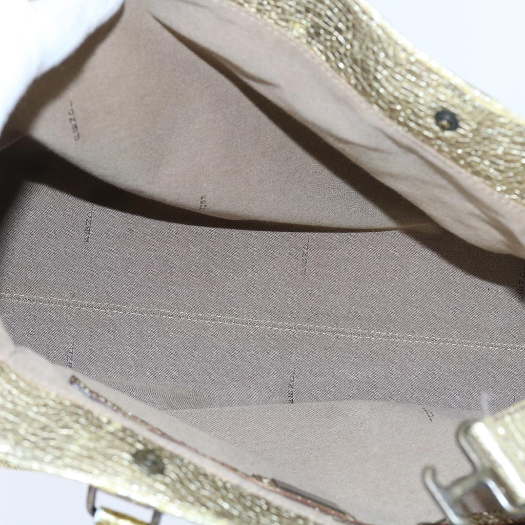 FENDI Tote Bag Leather Gold57038