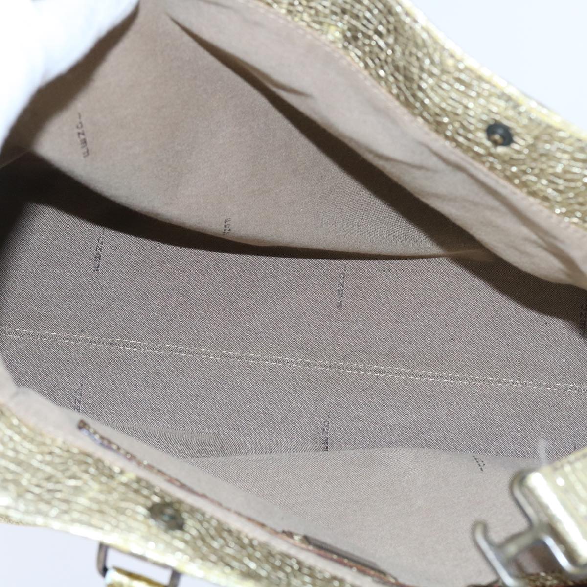 FENDI Tote Bag Leather Gold57038
