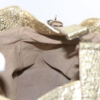 FENDI Tote Bag Leather Gold57038