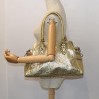 FENDI Tote Bag Leather Gold57038