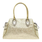 FENDI Tote Bag Leather Gold57038