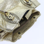 FENDI Tote Bag Leather Gold57038