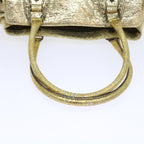 FENDI Tote Bag Leather Gold57038