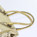 FENDI Tote Bag Leather Gold57038
