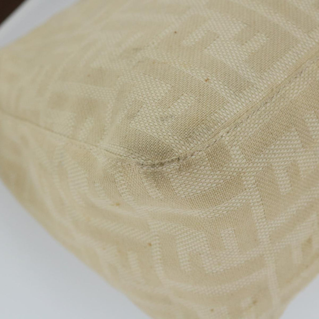 FENDI Zucca Canvas Mamma Baguette Shoulder Bag Beige57043