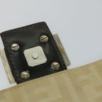 FENDI Zucca Canvas Mamma Baguette Shoulder Bag Beige57043