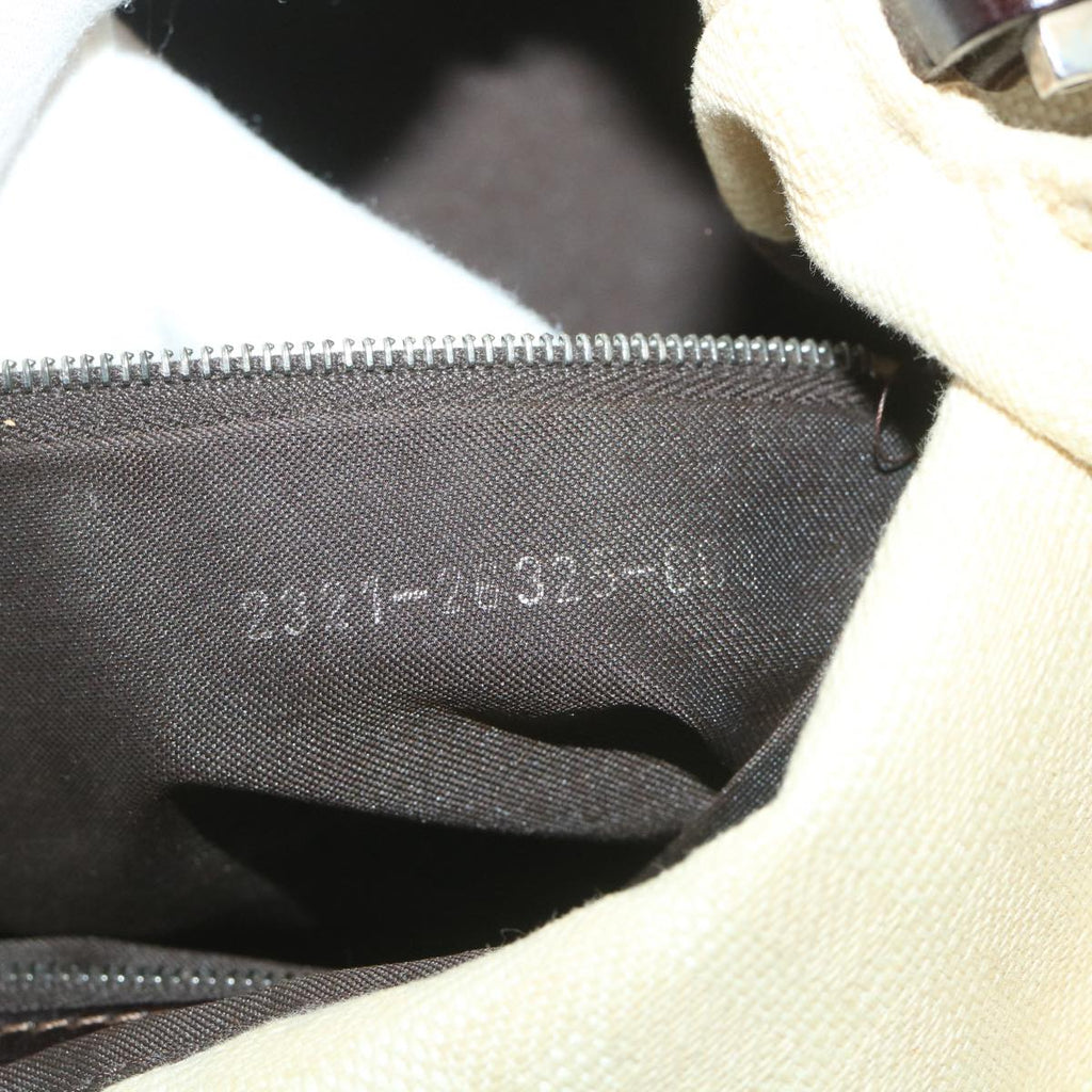 FENDI Zucca Canvas Mamma Baguette Shoulder Bag Beige57043