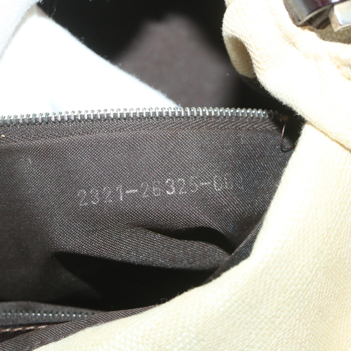FENDI Zucca Canvas Mamma Baguette Shoulder Bag Beige57043