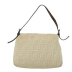 FENDI Zucca Canvas Mamma Baguette Shoulder Bag Beige57043