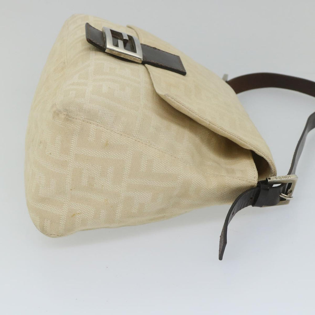 FENDI Zucca Canvas Mamma Baguette Shoulder Bag Beige57043