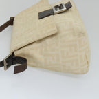 FENDI Zucca Canvas Mamma Baguette Shoulder Bag Beige57043