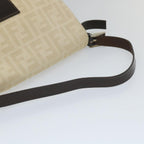 FENDI Zucca Canvas Mamma Baguette Shoulder Bag Beige57043