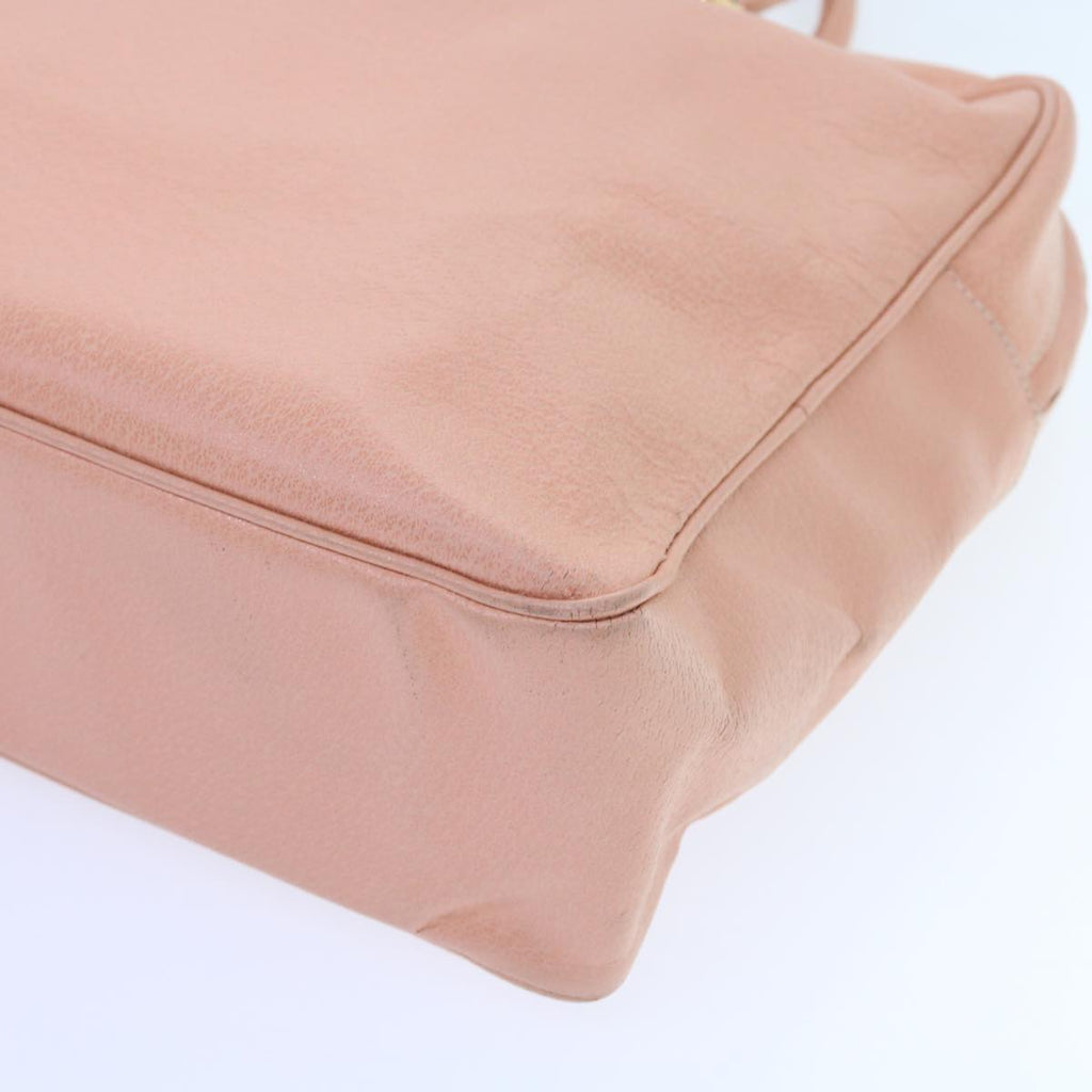 FENDI Mamma Baguette Hand Bag Leather Pink57058