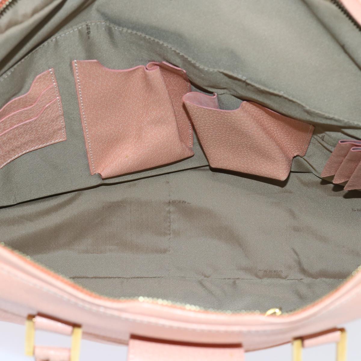 FENDI Mamma Baguette Hand Bag Leather Pink57058