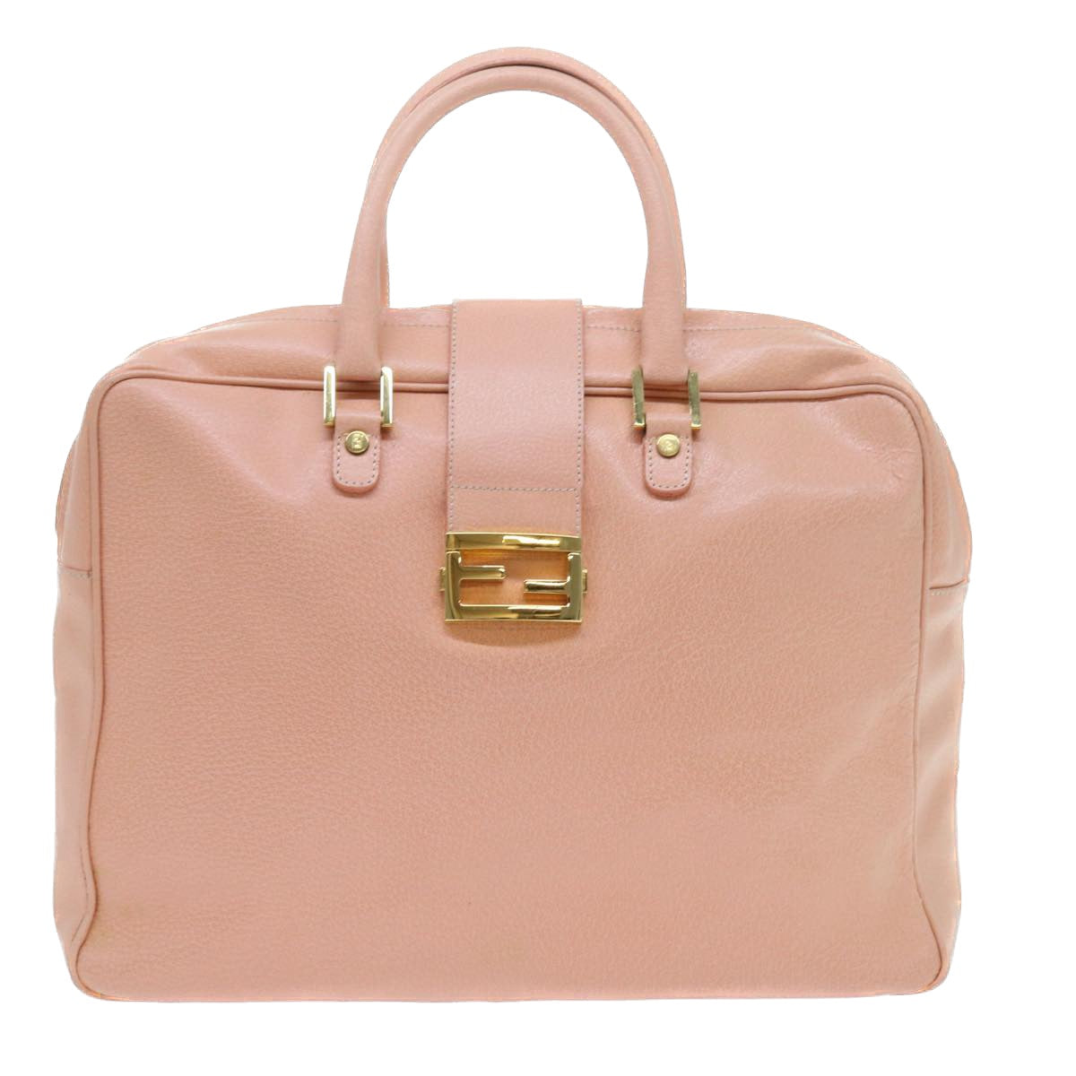 FENDI Mamma Baguette Hand Bag Leather Pink57058