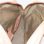 FENDI Mamma Baguette Hand Bag Leather Pink57058