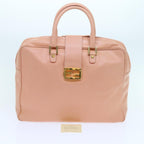 FENDI Mamma Baguette Hand Bag Leather Pink57058