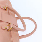 FENDI Mamma Baguette Hand Bag Leather Pink57058