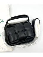 Bottega Veneta Candy Cassette Padded Mini Cross Bag Black