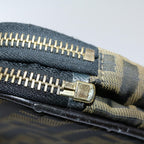 FENDI Zucca Canvas Vanity Mamma Baguette Hand Bag Brown57210