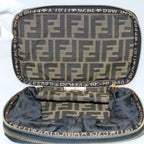 FENDI Zucca Canvas Vanity Mamma Baguette Hand Bag Brown57210