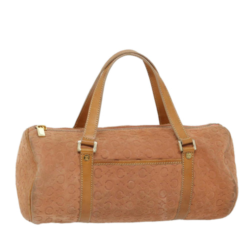 CELINE C Macadam Canvas Hand Bag Orange  57237