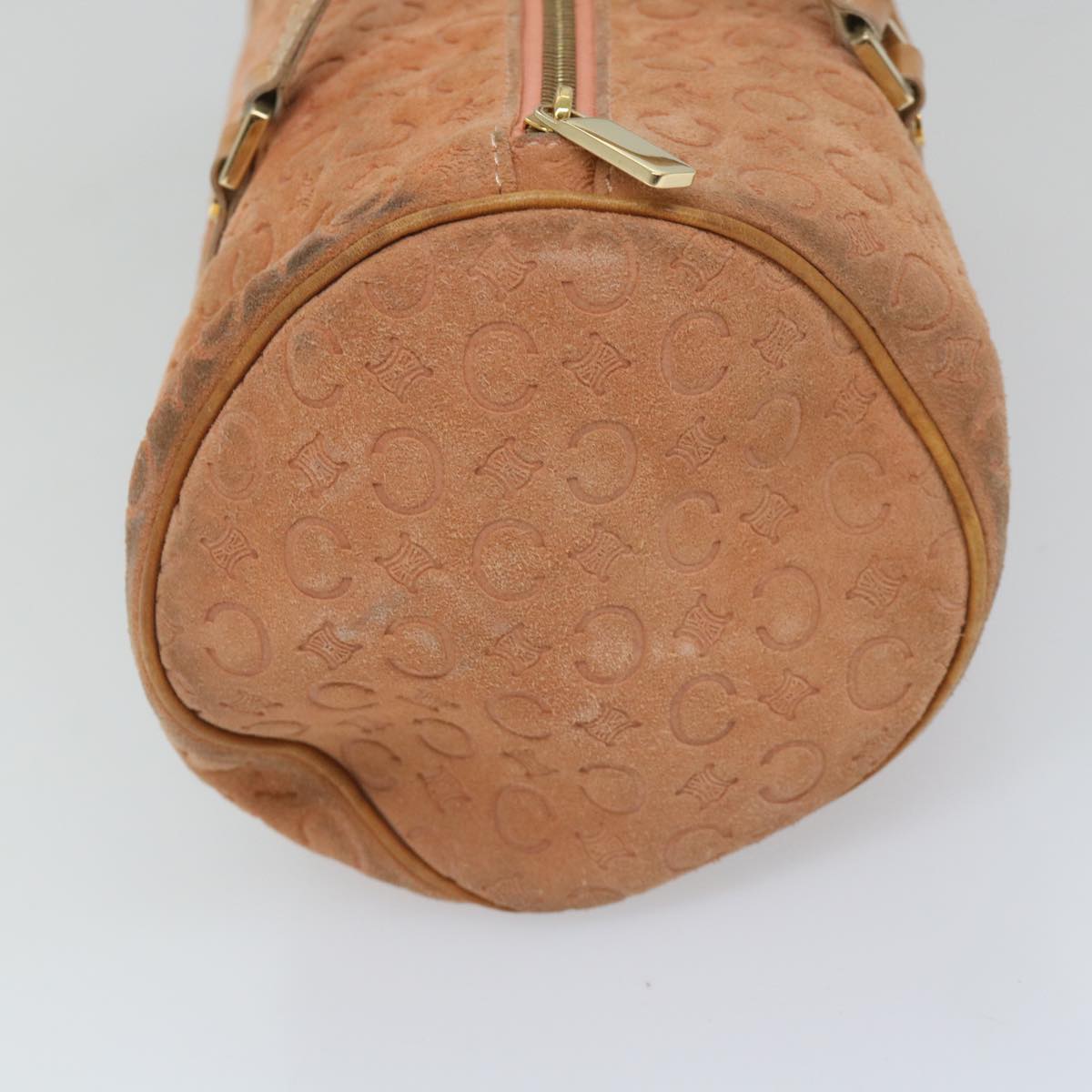 CELINE C Macadam Canvas Hand Bag Orange  57237