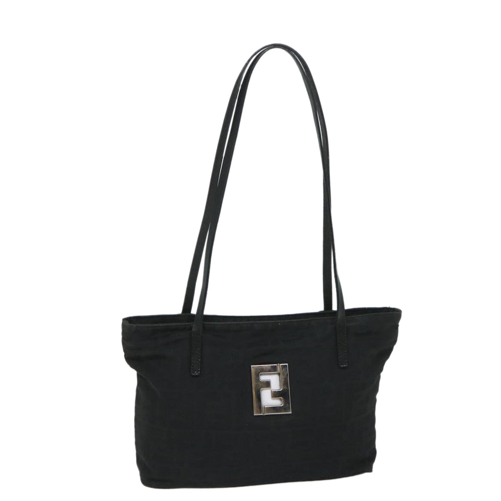 FENDI Zucca Canvas Shoulder Bag Black57278