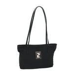 FENDI Zucca Canvas Shoulder Bag Black57278
