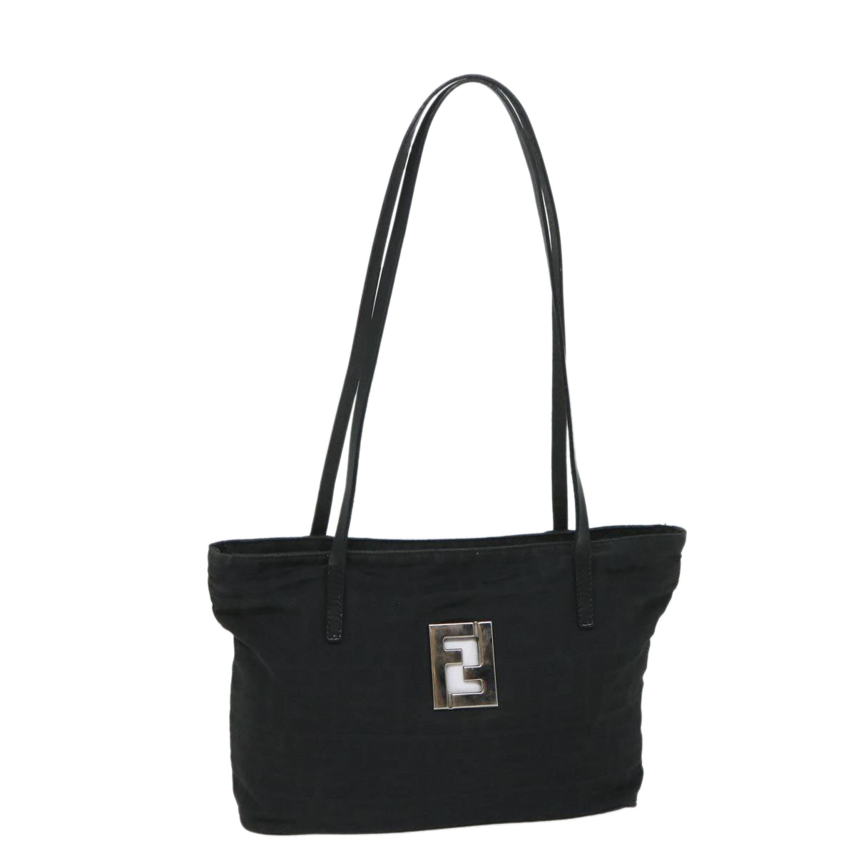 FENDI Zucca Canvas Shoulder Bag Black57278