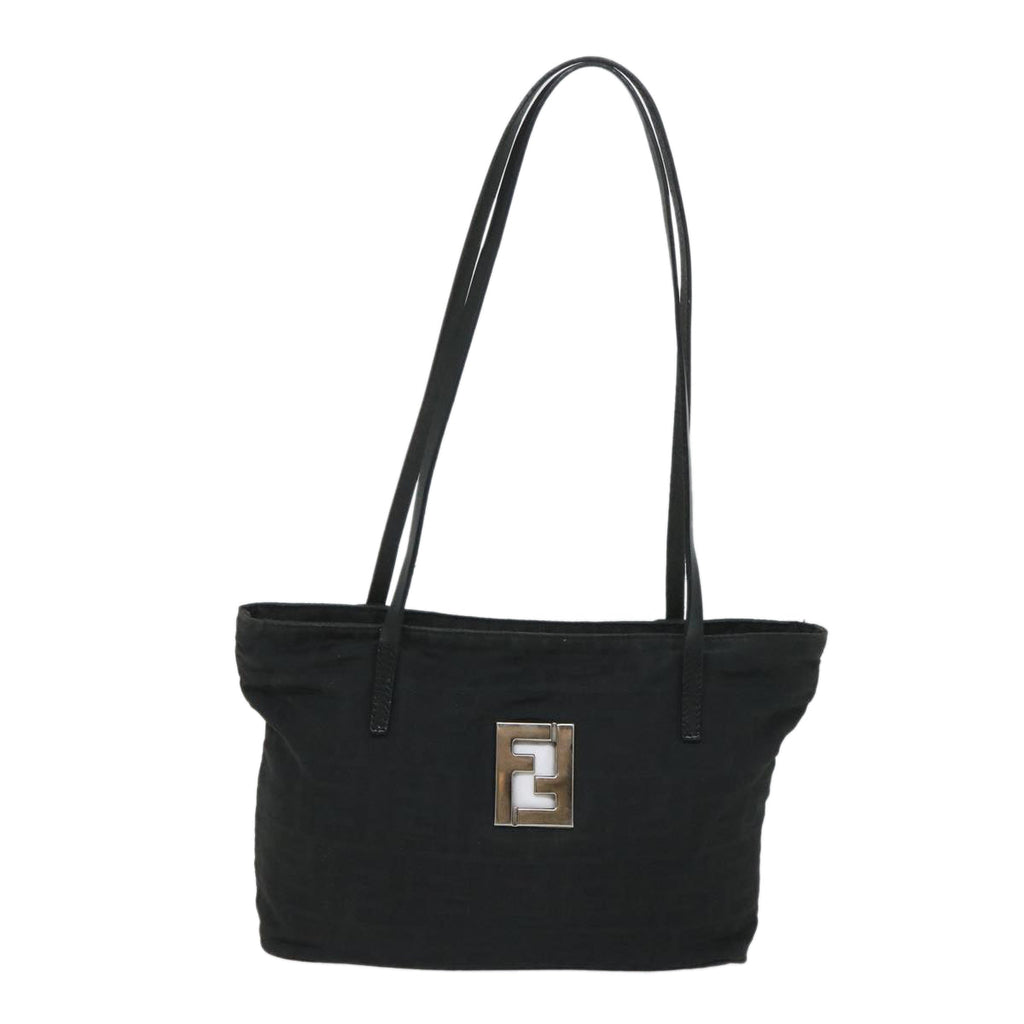 FENDI Zucca Canvas Shoulder Bag Black57278