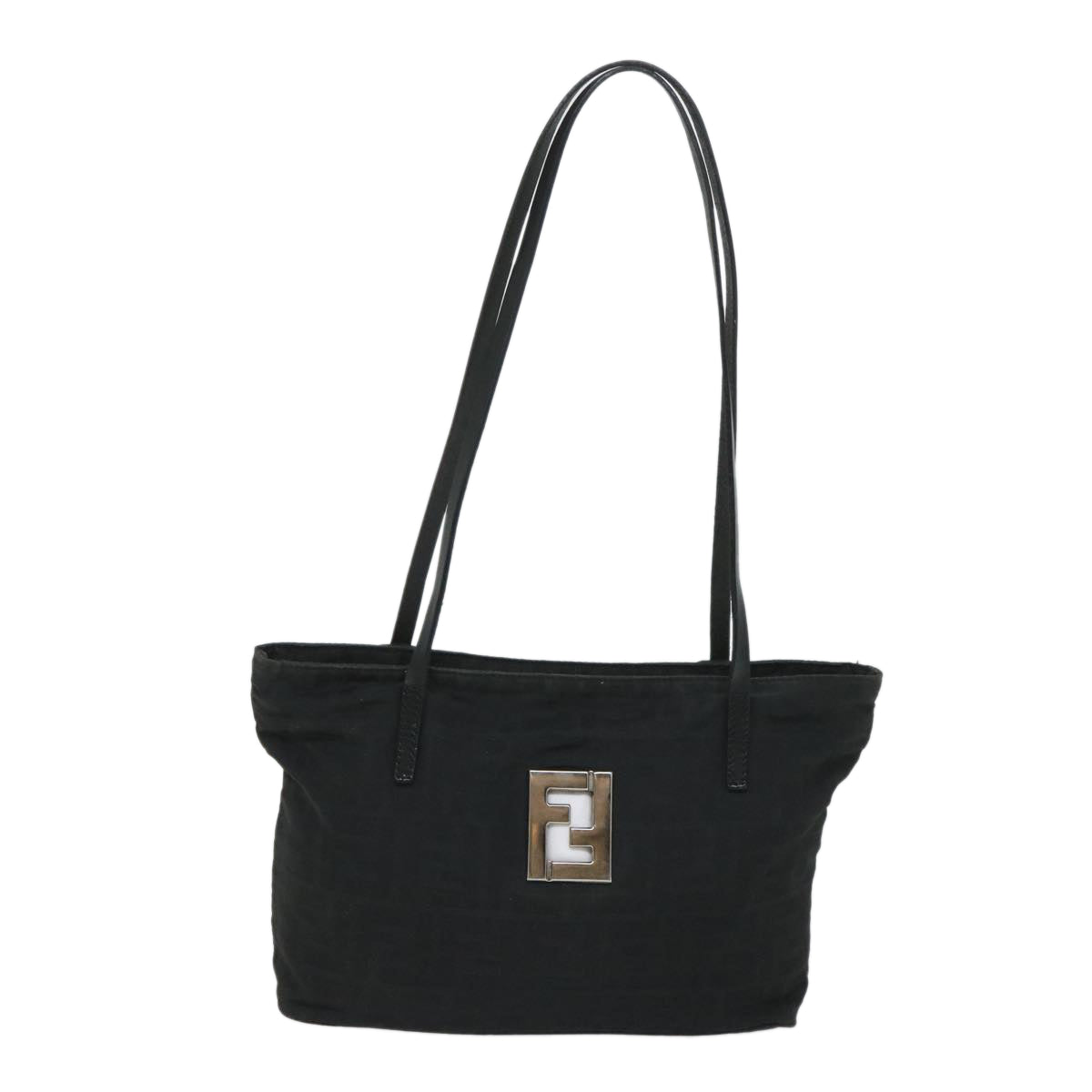 FENDI Zucca Canvas Shoulder Bag Black57278