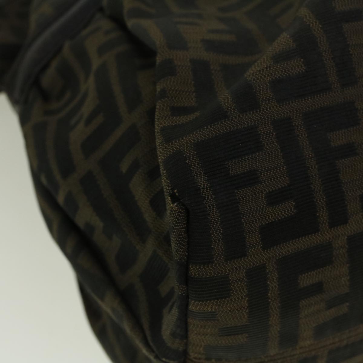 FENDI Zucca Canvas Mamma Baguette Shoulder Bag Brown57295